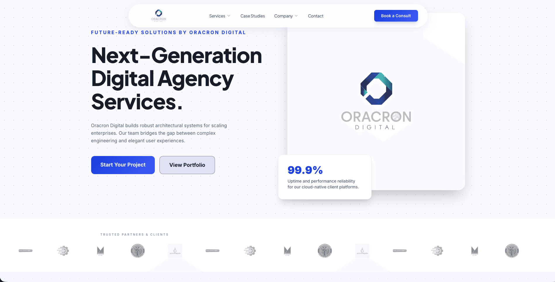 Oracron Digital Main Website