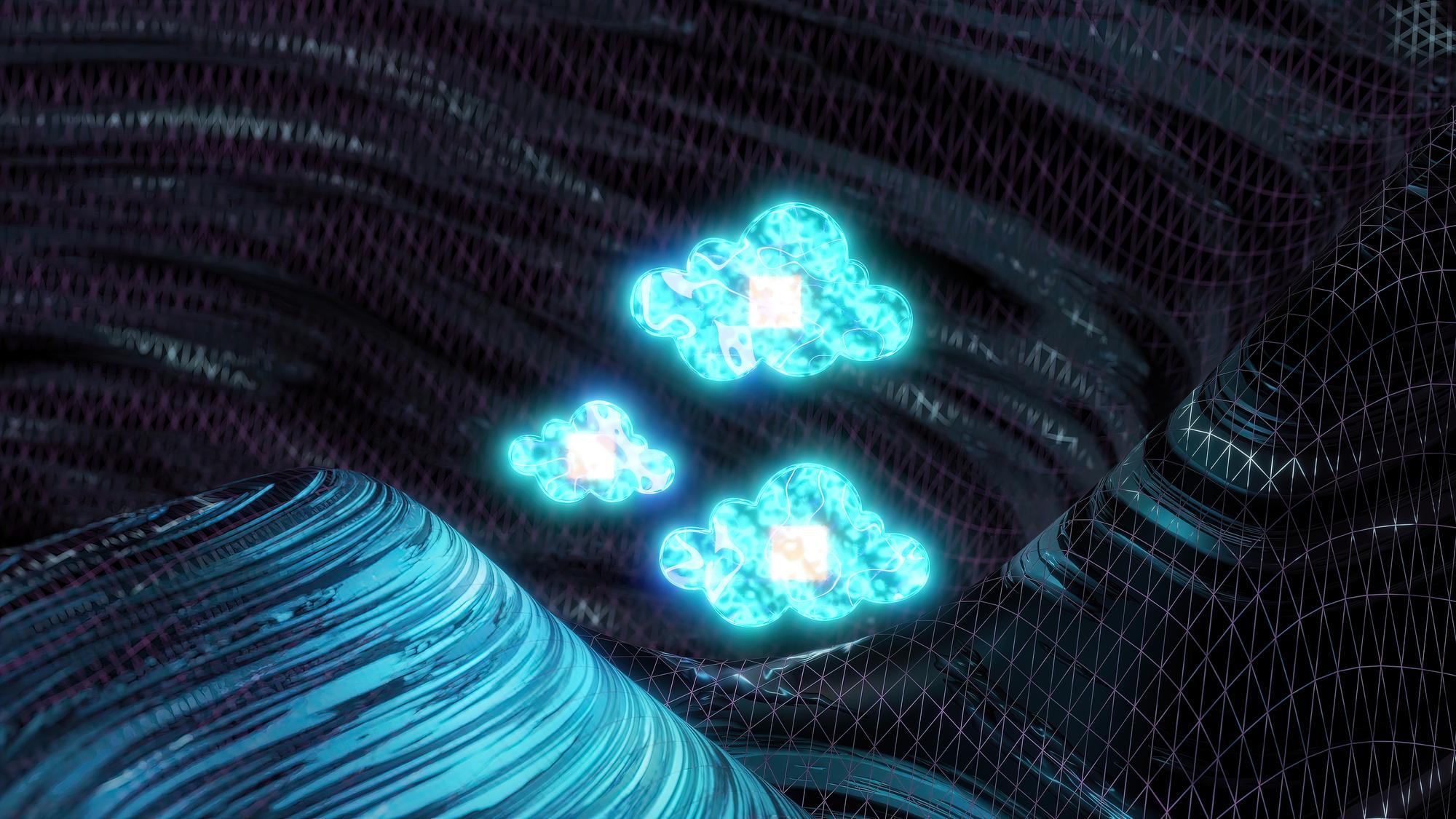 A stylized representation of a Linux terminal window displaying network commands, with a glowing Cloudflare WARP logo in the background. The scene should convey automation and security, with subtle elements of WiFi signals and data flow. hyper realistic, digital art, dark and secure tones.