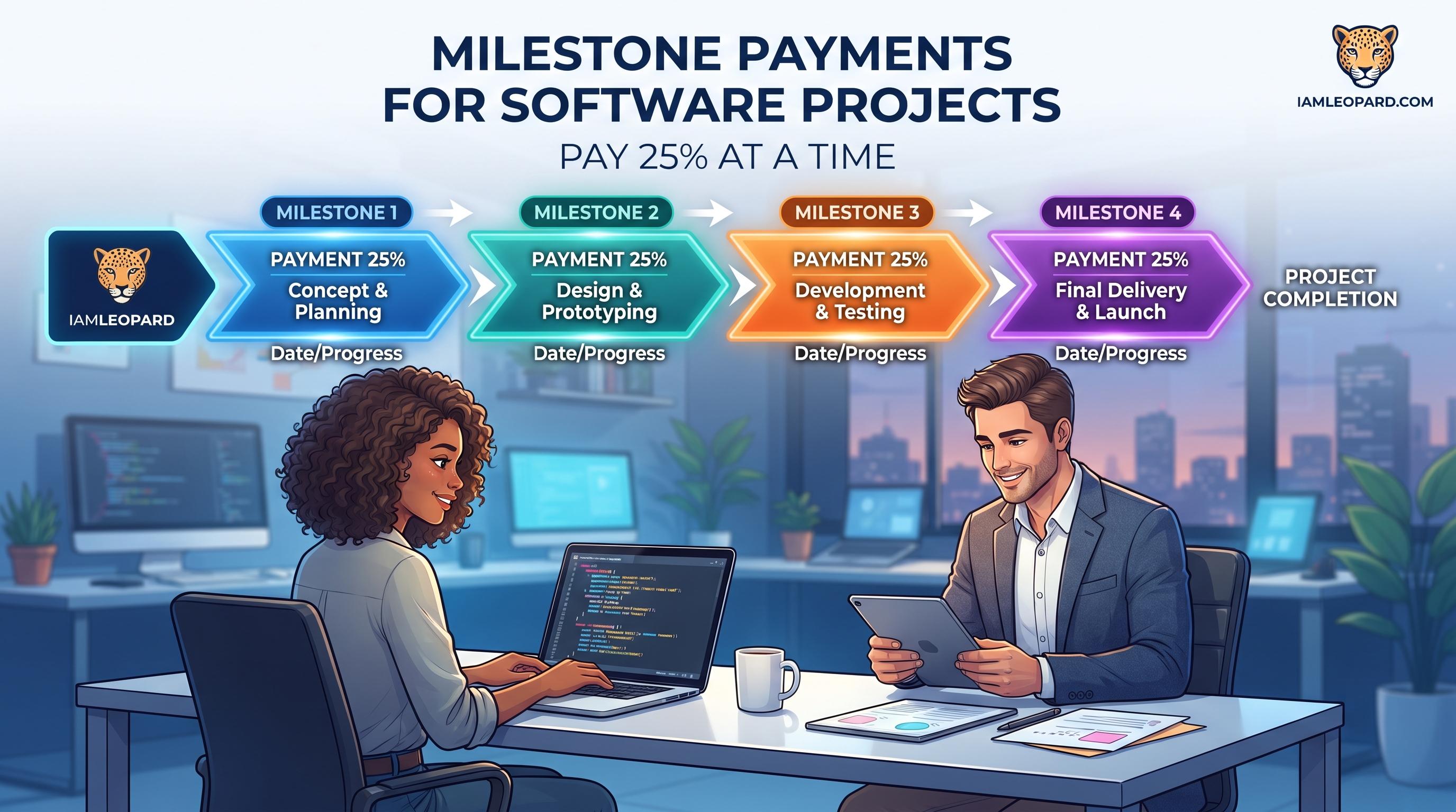 Milestone Payments for Software Projects, Pay 25% at a Time — featured image