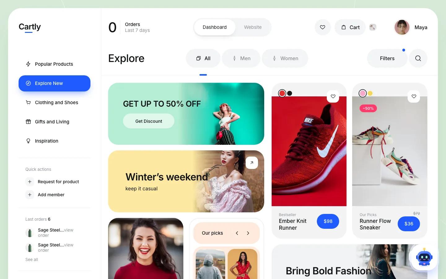 Cartly — AI Shopping Assistant & Virtual Try-On Store — featured image